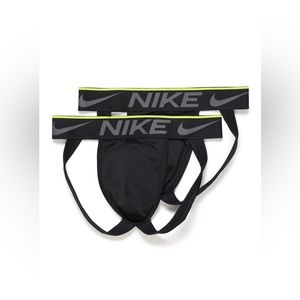 NIKE DRI-FIT Breathe Micro Jockstrap Black Neon